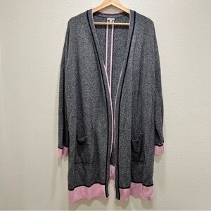 T by Talbots Long Line Open Front Cardigan 3XL